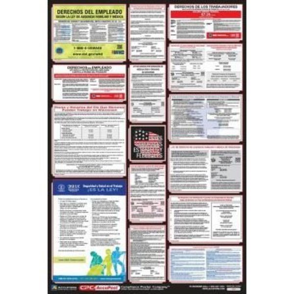 Accuform POSTERS COMBO STATE, FEDERAL AND OSHA PPG400WI PPG400WI